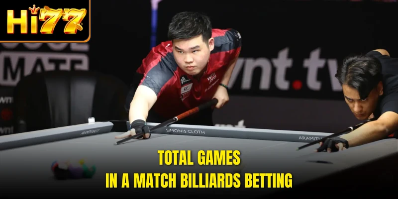 Total games in a match billiards betting